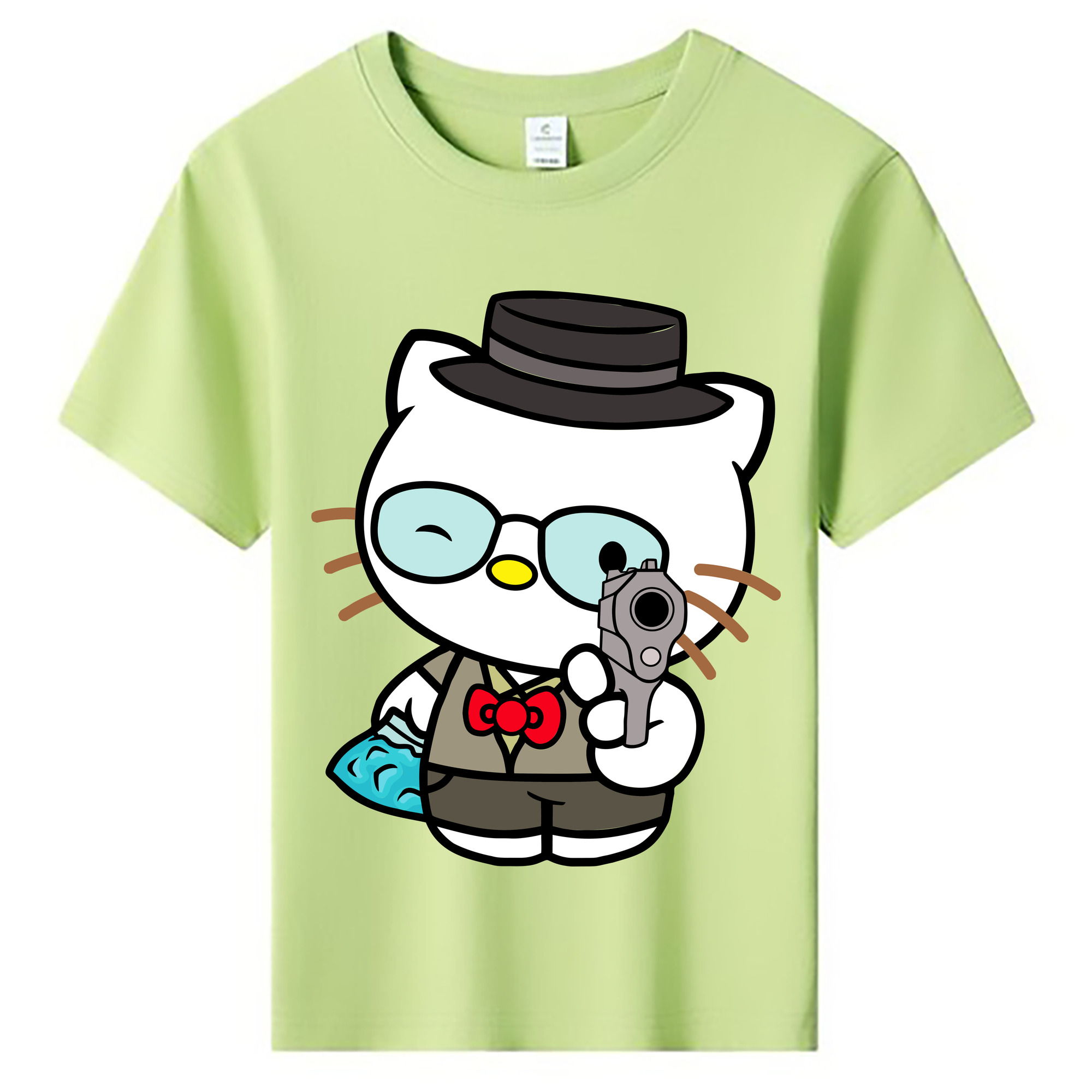 （画像用） Hello Kitty ハローキティ 綿100％キッズTシャツ（フロントプリント）